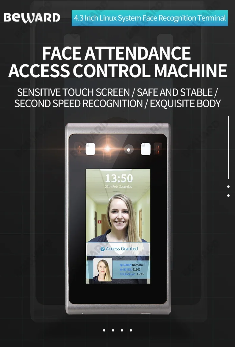 WIFI Access Time Attendance Face Recognition Integrated Into Elevator Control System