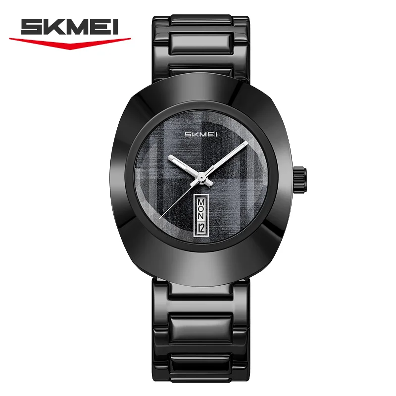 SKMEI 9410 New Retro Design Premium Dial Men's Quartz Watch Waterproof Weekly Calendar Business Luxury Men's Watch