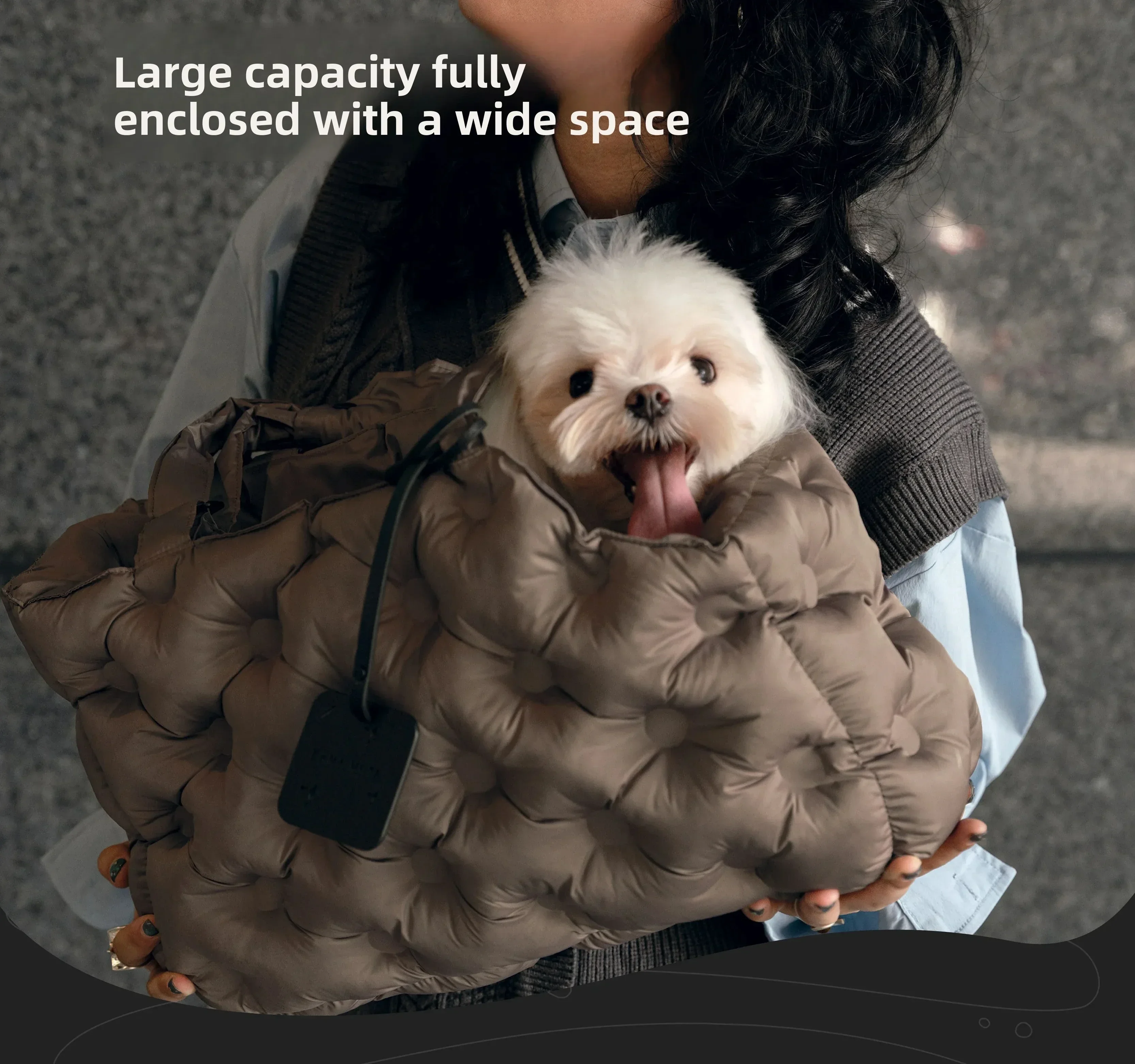 Pet Air Out Bag Small Dog Portable Breathable Oblique Span Bag