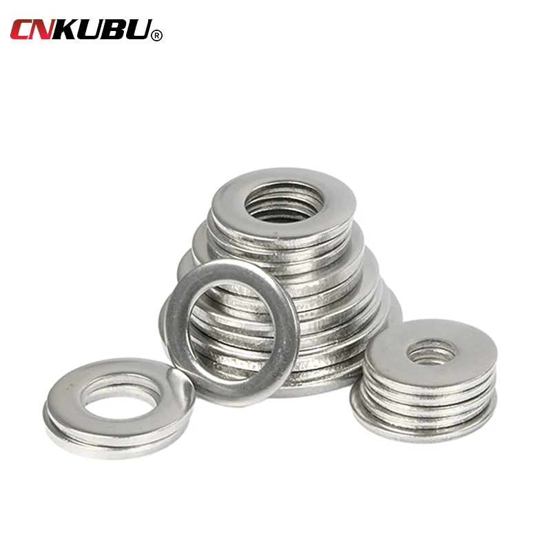 Arandelas de Metal de acero inoxidable 360, juego de tornillos de arandelas planas, Junta Lisa para perno de tornillo M2, M2.5, M3, M4, piezas, M8, M10, 580/304 M5