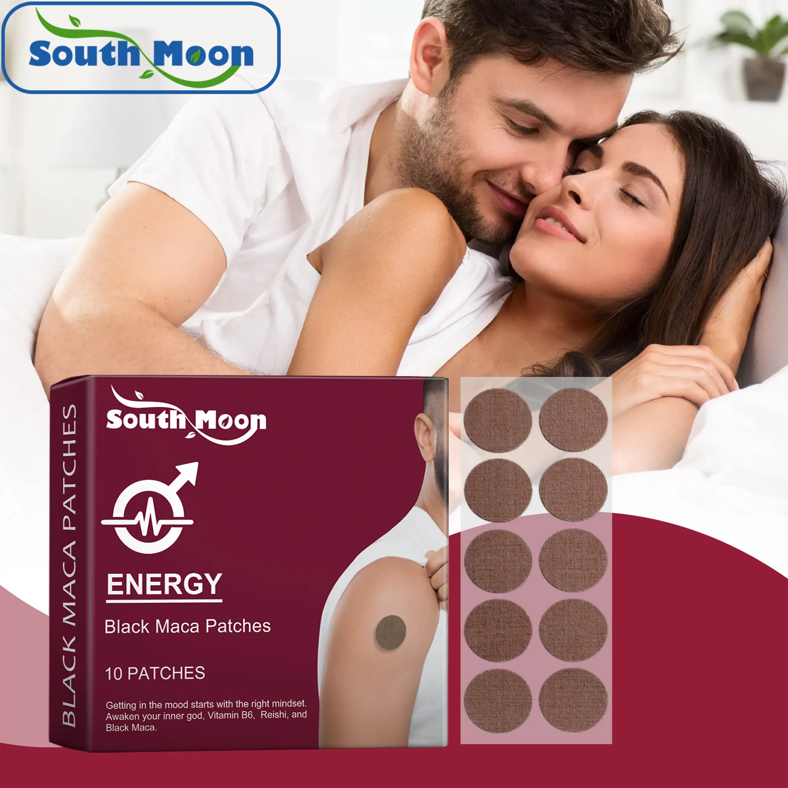 

Пластырь South Moon Herbal Vitality для мужчин, пластырь для повышения энергии, натуральные пластыри для улучшения мужской потенции, повышают выносливость и работоспособность