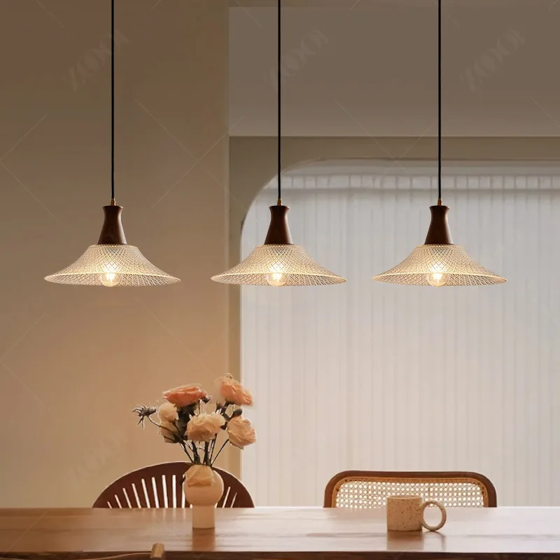 Medieval restaurant chandelier French three-headed cafe dining table bar light American retro