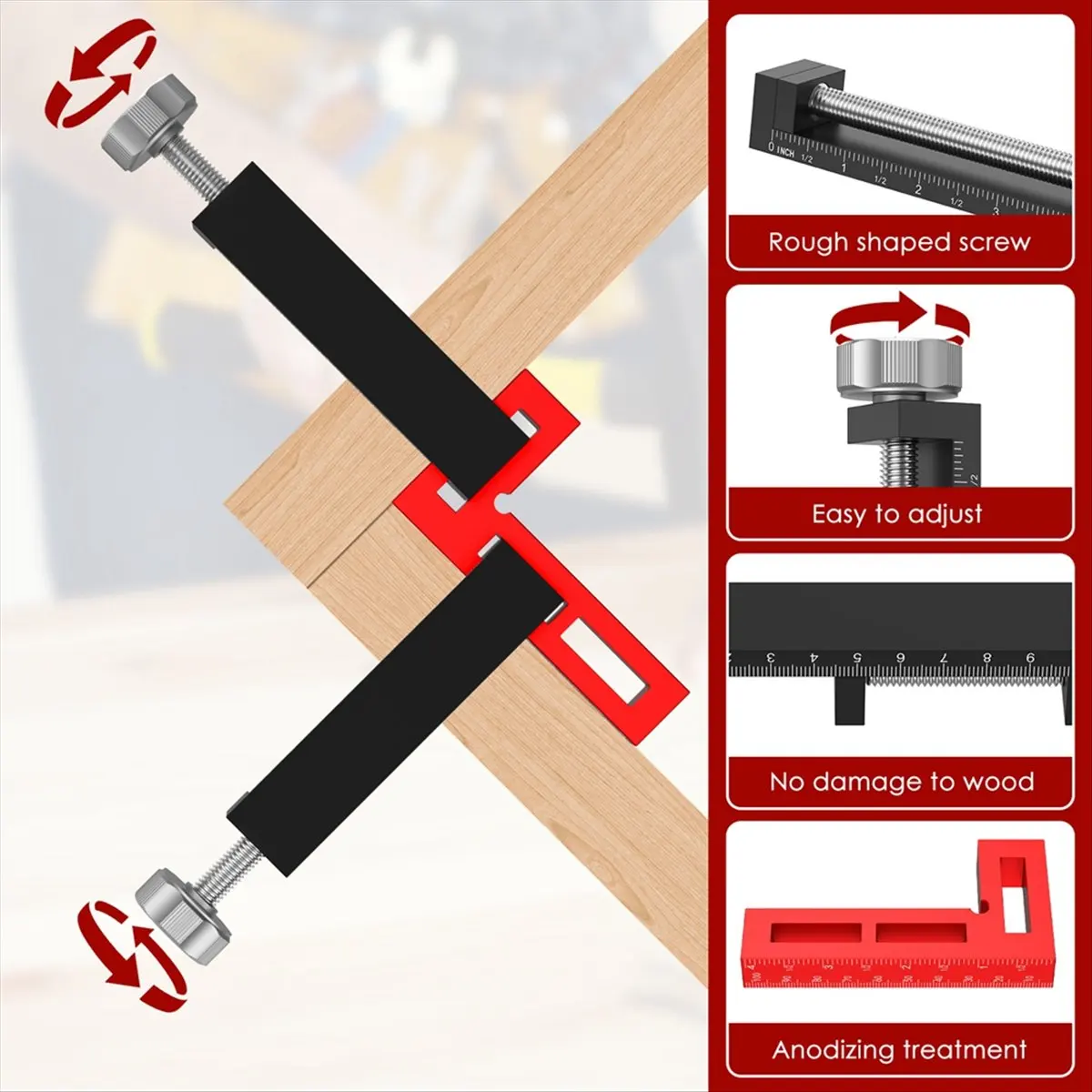 DT57 LATEST MODEL Carpentry Fixing Clamp Wood Board Installation Clamp 90° Positioning Square and C Clamp Cabinet Drawer Corner