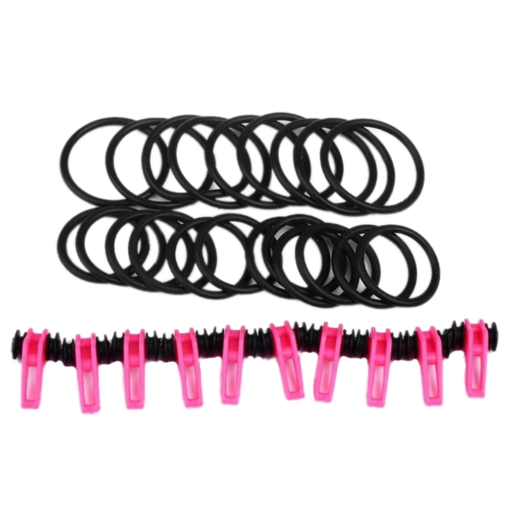 10pcs Plastic Adjustable Fishing Rod Pole Hooks Keeper Lure Bait Holder Secure Fishing Accessories