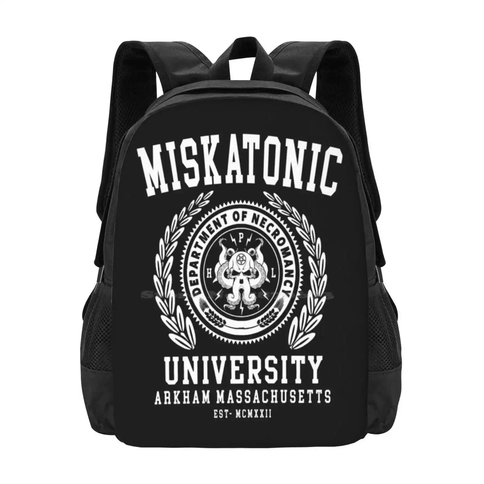 Cthulu And Lovecraft - Miskatonic University Bag Backpack For Men Women Girls Teenage Cthulu Hp Lovecraft Miskatonic University