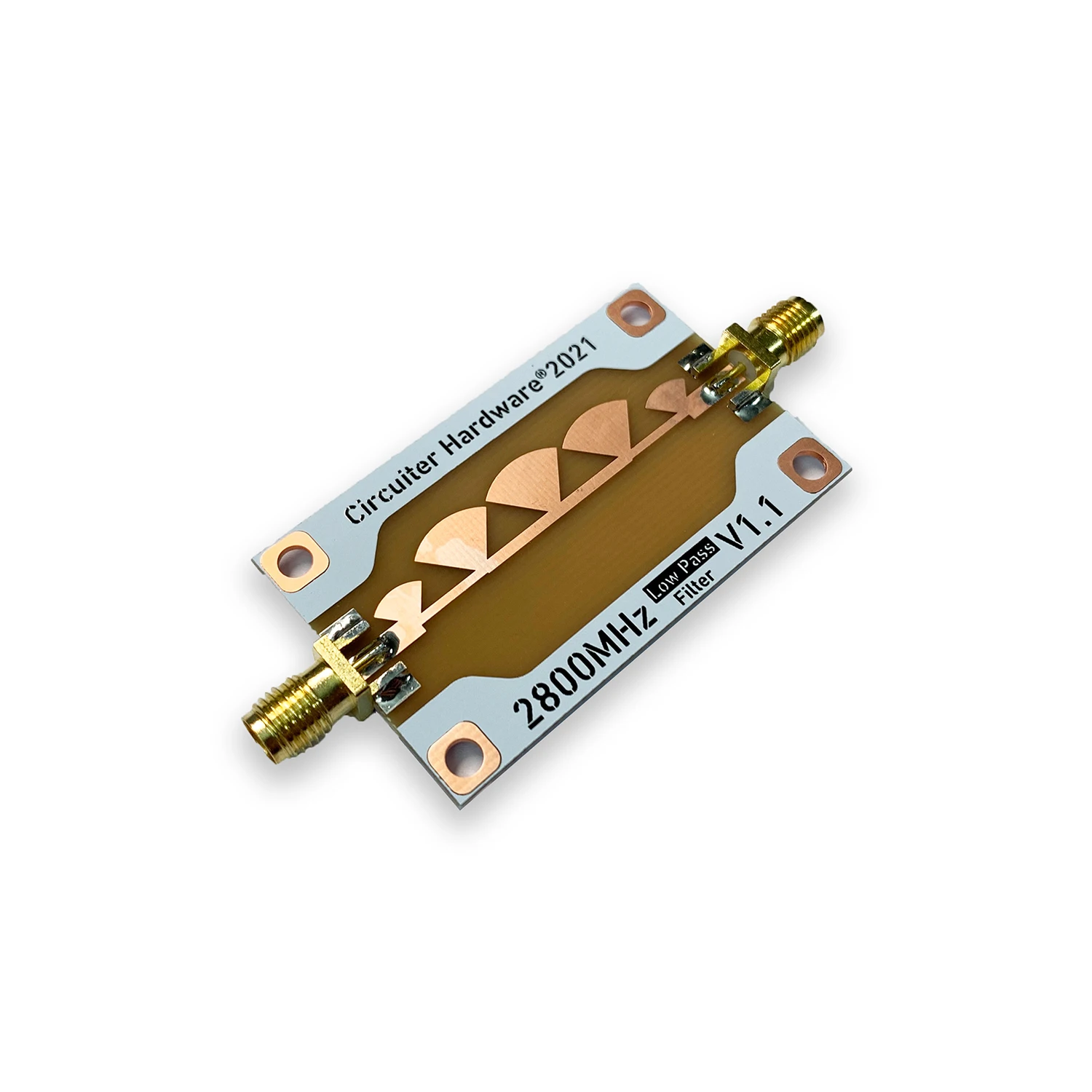 1Mhz-2800Mhz Butterfly Low-pass Filter Microstrip Line Filter For RF Radio Amplifier 433Mhz 868Mhz 915Mhz 1090M 1.5G 2.4Ghz Wifi