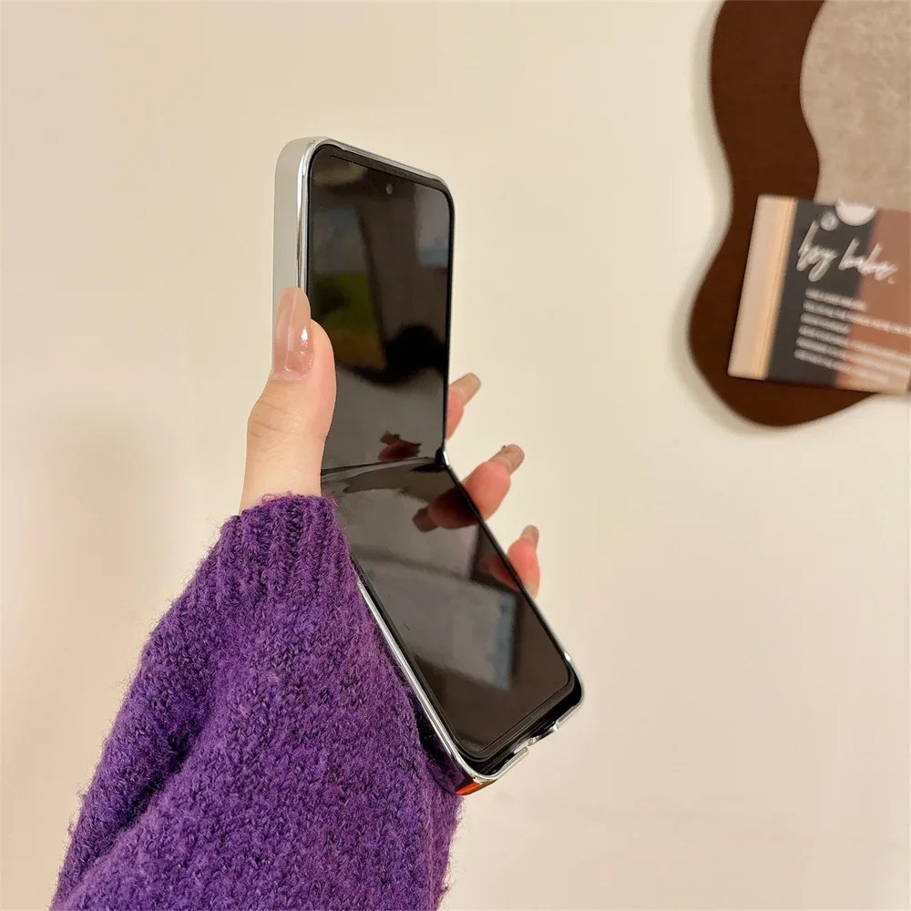 حافظة هاتف جلدية مغناطيسية فضفاضة لهاتف سامسونج Z Flip 6 5 4 3 Galaxy Flip6 Flip5 Flip4 Flip3 5G غطاء حماية مفصلي