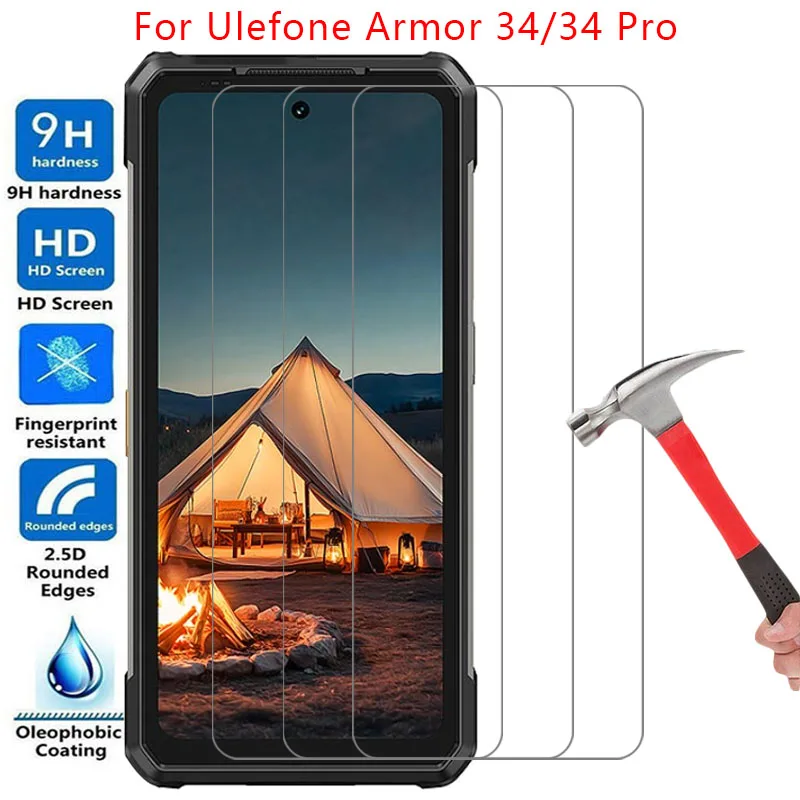 screen protector for ulefone armor 34 pro protective tempered glass on armor34 34pro armor34pro 5g film