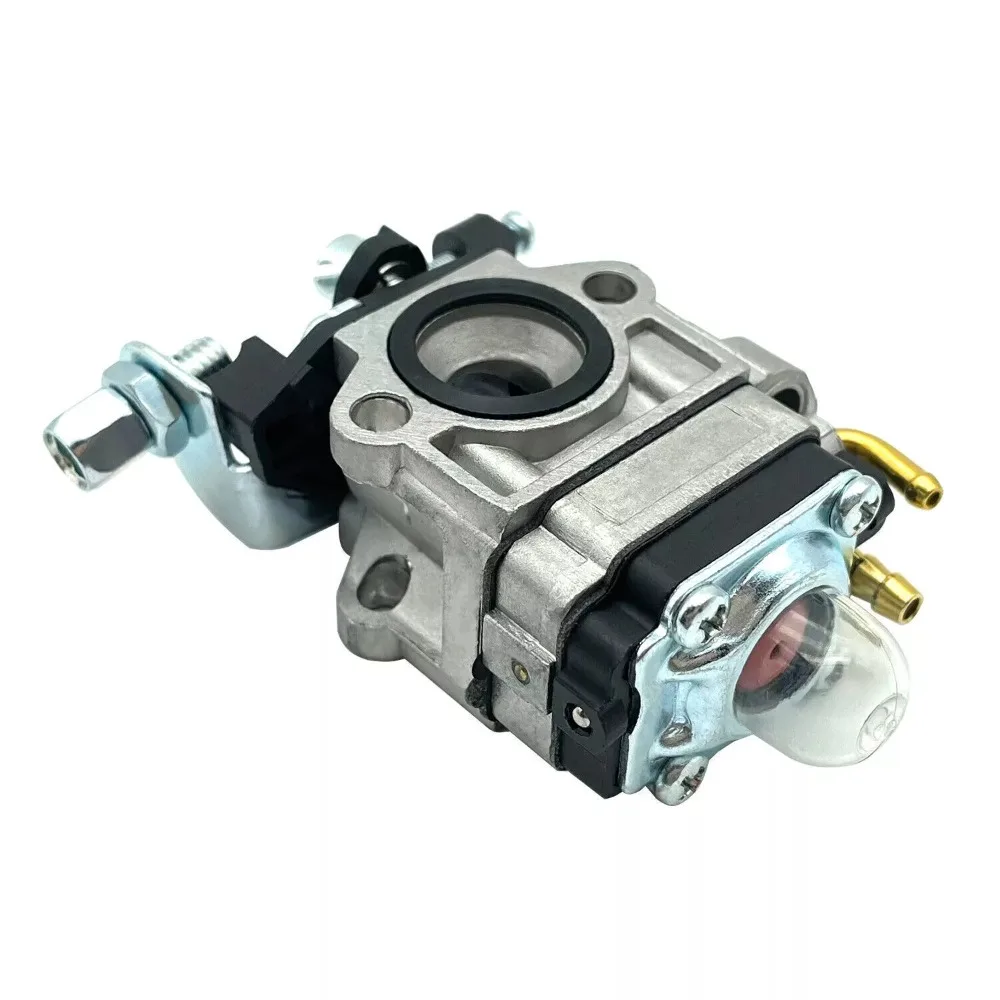 Silver 11mm Carburetor Durable Metal Carb Lawn Mower Accessories Strimmer Carburetor for 22cc 26cc 33cc 34cc 36cc Strimmer