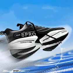Marathon Men Sports Running Shoes Carbon Plate Air Cushion Breathable Lightweight Women's Comfortable Athletic Nonskid Sneakers