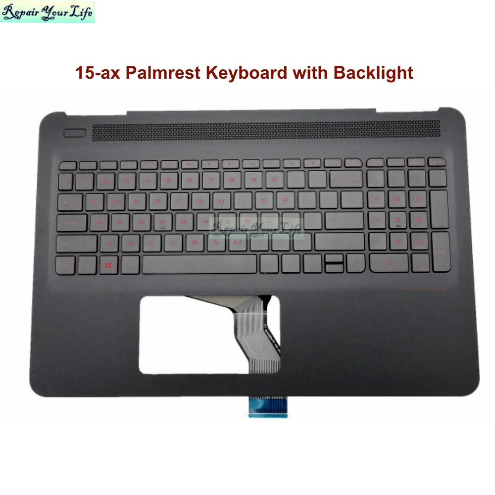 

TPN-Q173 Palmrest Keyboard Complete Upper Case for HP OMEN 15-AX 15-AX000 AX100 US FR French Backlit Keyboards 859735 905118-001