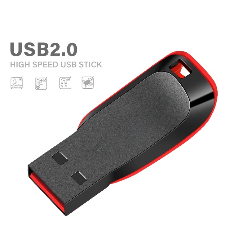 High Speed USB Pendrive 64GB 32GB 16GB 8GB Memoria USB Memory Stick Pen Drive USB Flash Drives Waterproof U Disk 128GB