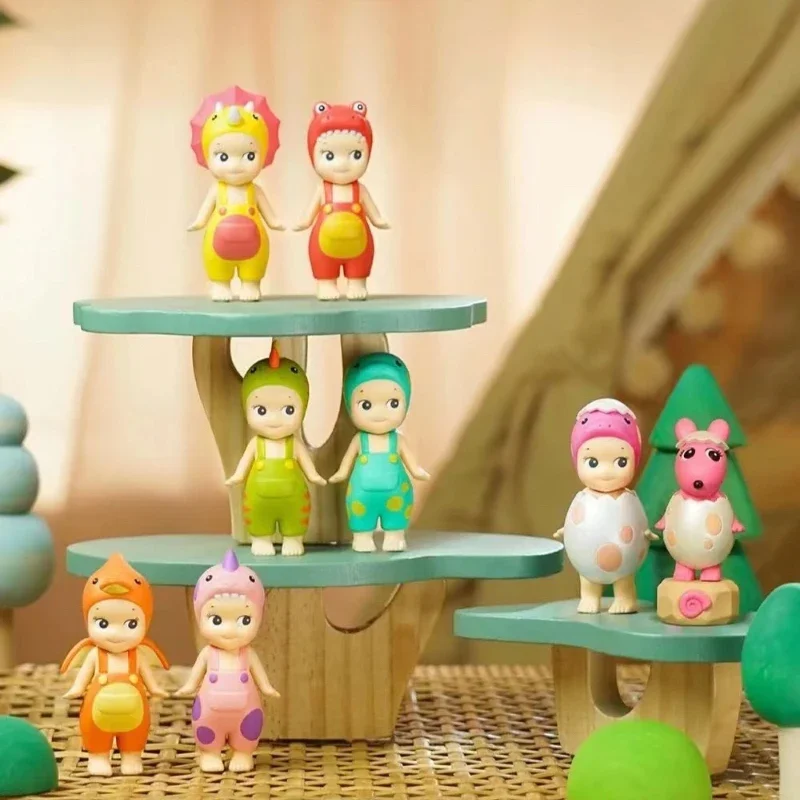 

2025 Sonny Angel Dinosaur Series Hippers Harvest Cute Hippie Doll Trendy Mobile Phone Ornaments Dumplings Children'S Toy Gift