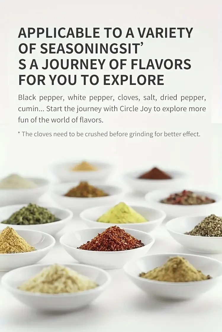 خيار لوحدة واحدة أو وحدتين، مطحنة ملح وفلفل كهربائية قابلة لإعادة الشحن، مطحنة فلفل أوتوماتيكية علوية، خشنة قابلة للتعديل #4