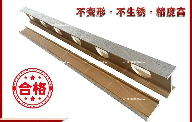 

High Precision Magnesium Aluminum Alloy Flat Ruler Lightweight Measuring I-shaped Level Ruler