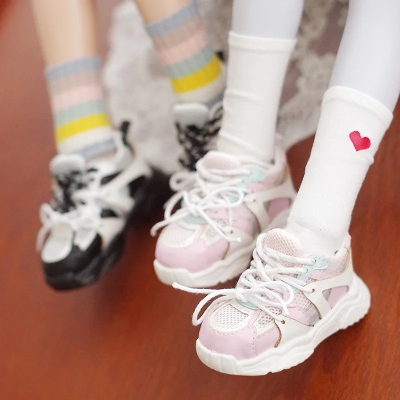 MIUCAT BJD doll shoes 1/4 1/3 MSD YOSD SD17 68 Sneaker training shoe Double shoelaces