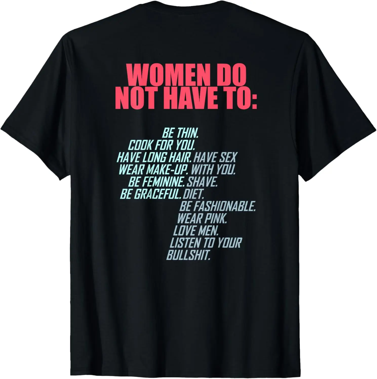 

Женская футболка с графическим принтом и надписью «Женщины не должны быть феминистками», хлопковая футболка с короткими рукавами и круглым вырезом