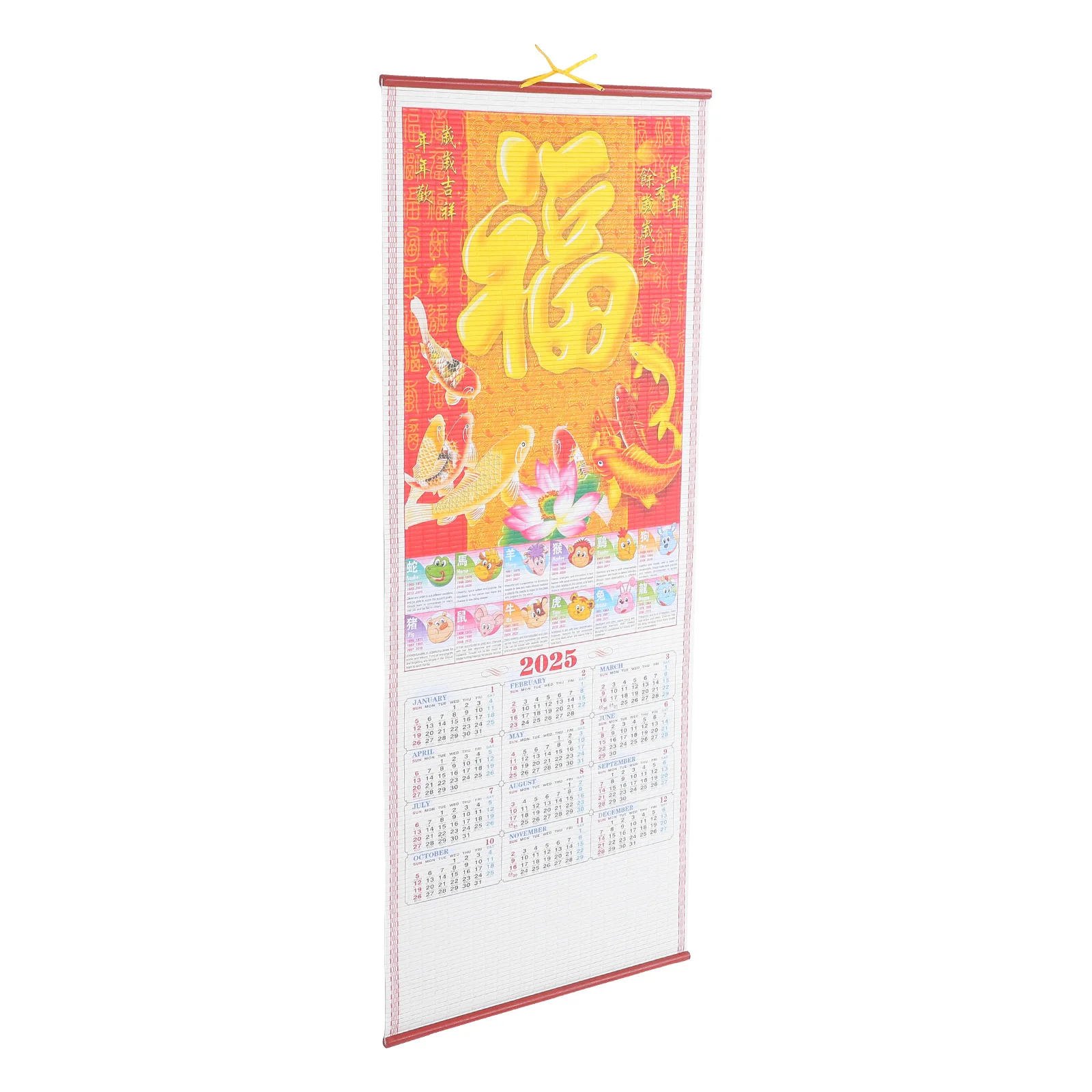 

Hanging Scroll 2025 Snake Year HD Imitation Vine Wall Monthly Planner Sturdy Daily Use Decorative Painting Office Journal Easy