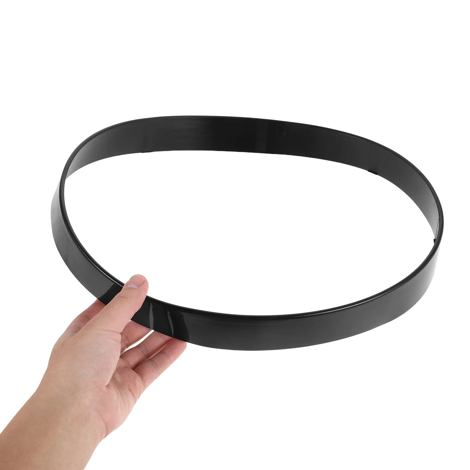 Plastic Wall Clock Frame 14Inch Black Round Border Replacement Sturdy Lightweight Design for Bedroom Lounge Decor Easy Clock