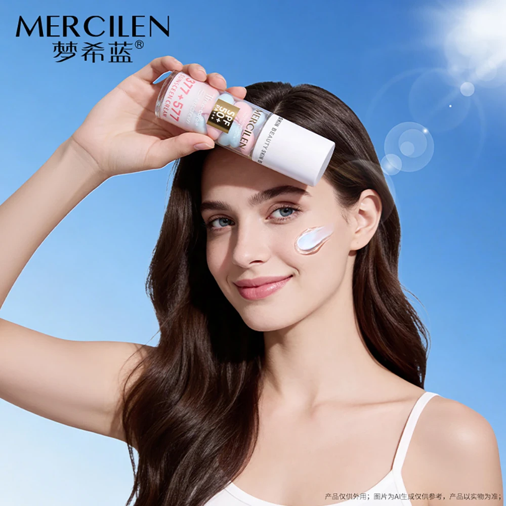 Facial Care Sunscreen Lotion SPF50+ Summer Refreshing Body Sunscreen Moisturizing Anti Ultraviolet Face Cream Brighten Skincare