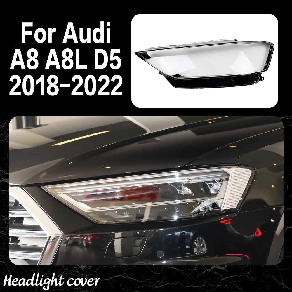 

Headlamp Cover For Audi A8 A8L S8L D5 2018 2019 2020 2021 2022 Front Headlight Shell Lampshade Plexiglass Replace Original Lens