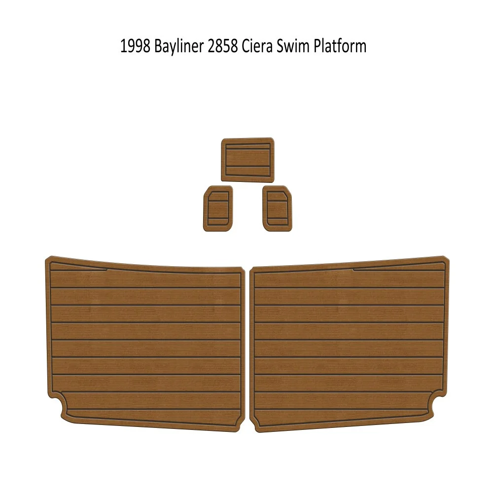 

Коврик для плавания на платформе для лодки из пенопласта EVA из тикового дерева для Bayliner 2858 Ciera 1998 года