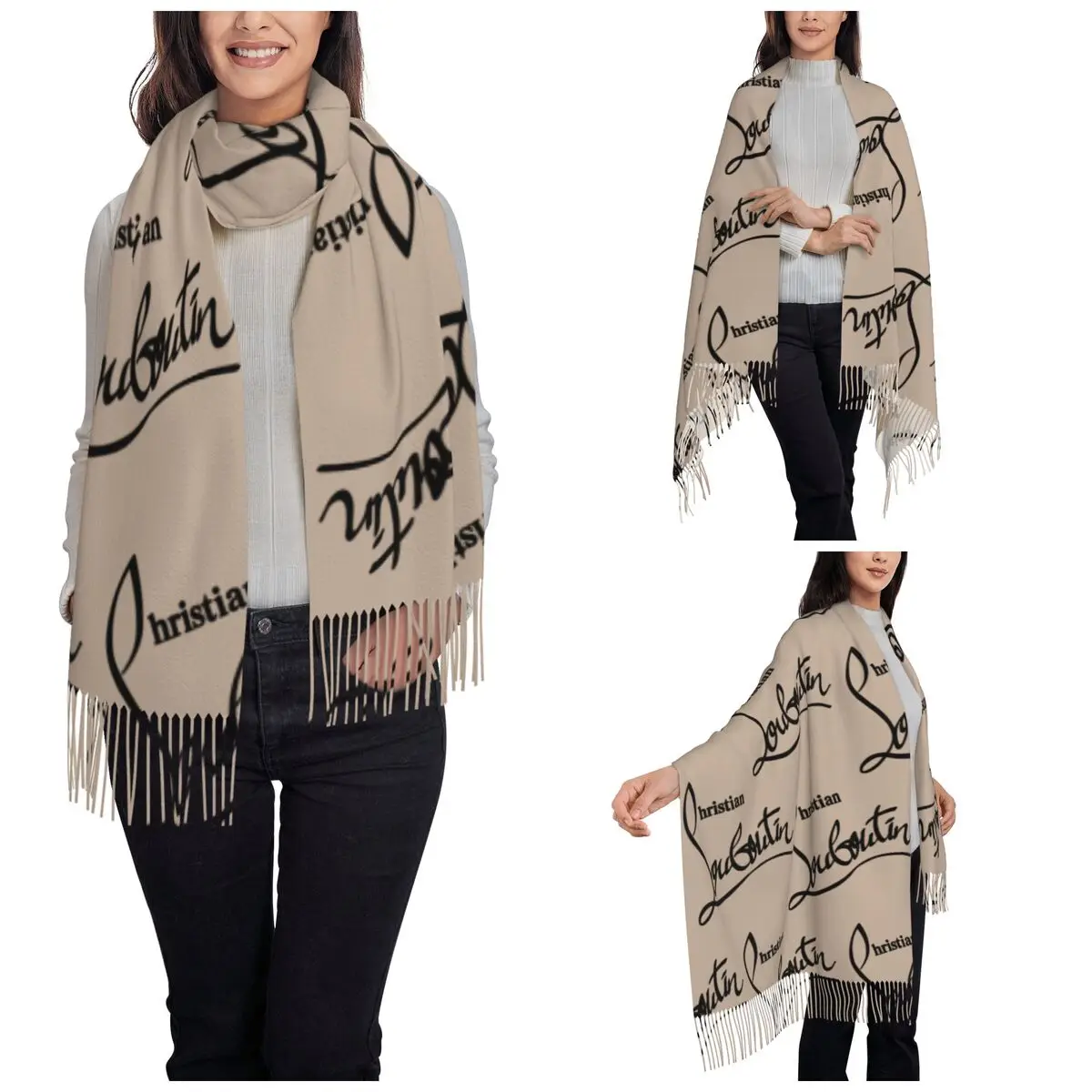 Sciarpa C-Christians per scialli Pashmina caldi invernali da donna e sciarpa lunga e grande per abito da sera