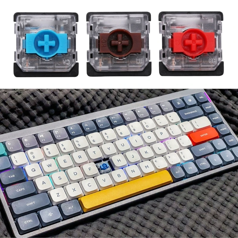 10PCS KS-27 Gateron Switch Red Blue Brown Switches Ultra-Slim Low Profile For Customized Mechanical Keyboard Hot Swap