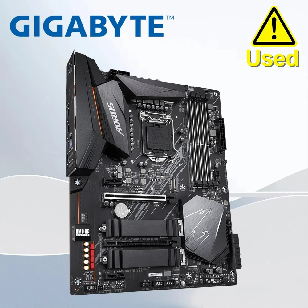GIGABYTE AORUS ELITE Z490  LGA 1200 Intel Z490 ATX Motherboard with Dual M.2, SATA 6Gb/s, USB 3.2