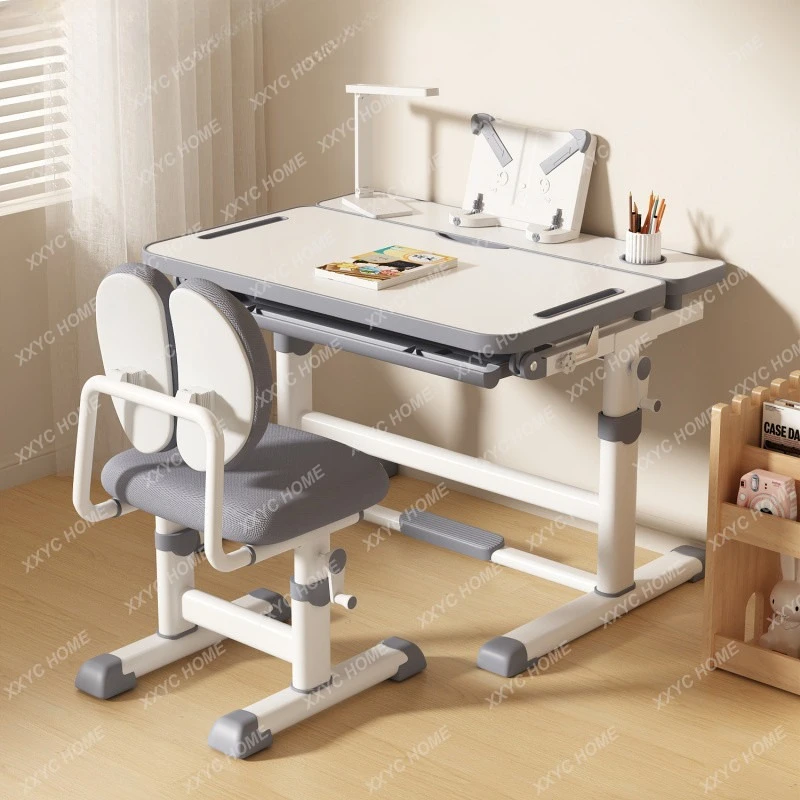 

Регулируемый по высоте детский учебный стол, детские столы и стулья, стол для выполнения домашних заданий для учеников начальной школы