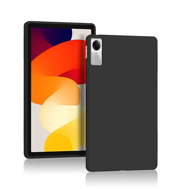 Tablet Case For Xiaomi Redmi Pad SE 2023 11 inch Flexible TPU Silicone Funda Black Four Corners Thickened Airbag Cover Anti-drop