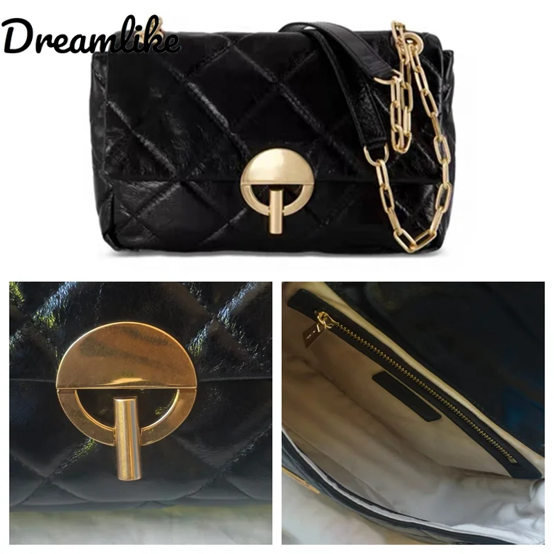 

French Ins Women Bag Leather Messenger Handbag Crossbody Bag Ladies Simple Style High Quality Shoulder Purses Bag