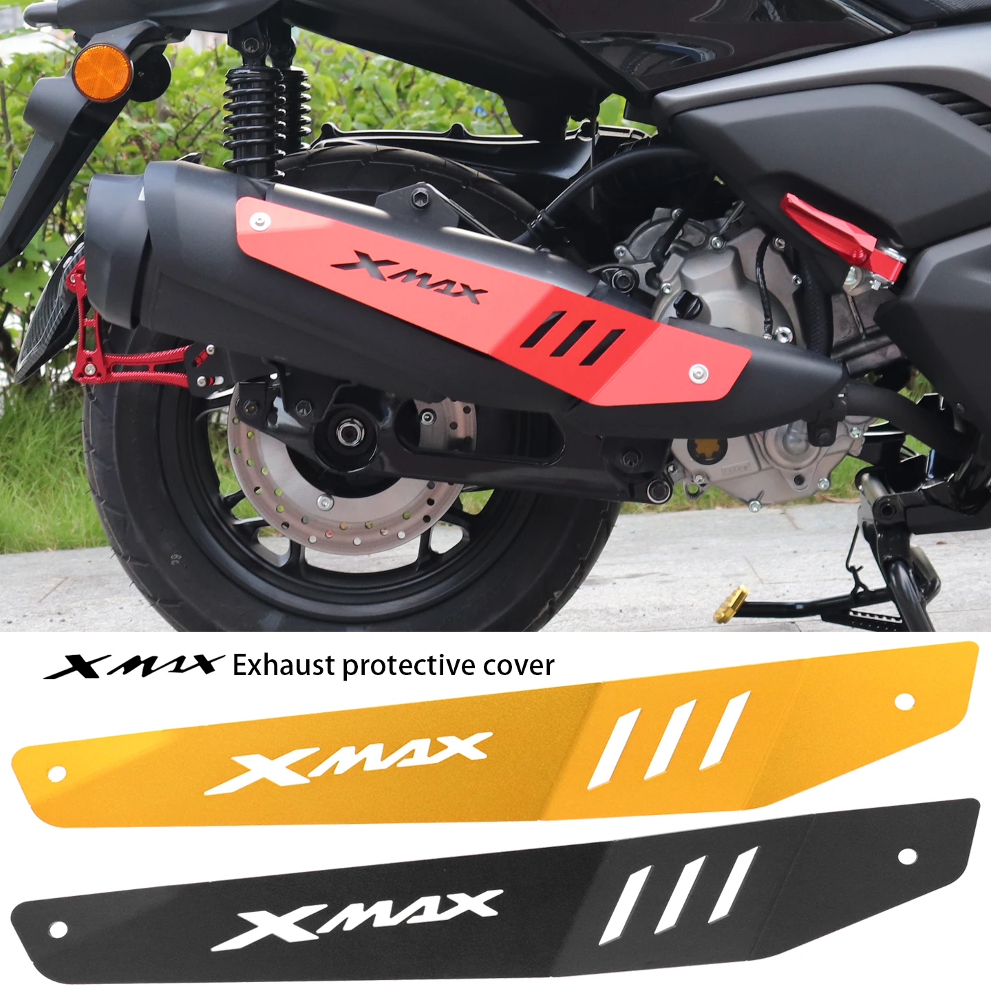 

For YAMAHA XMAX300 XMAX250 2025 2026 X-MAX XMAX 300 250 Motorcycle Accessories exhaust pipe protective cover protective shell