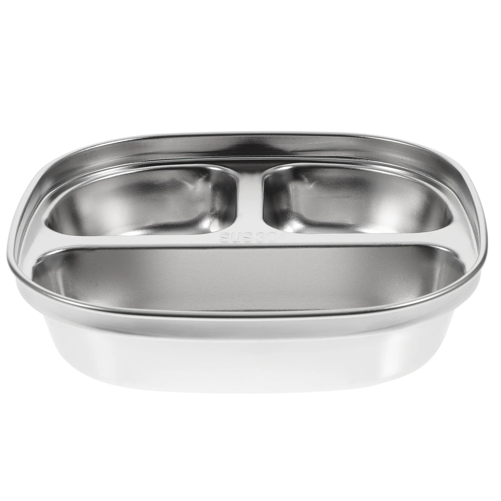 

Compartment Plate Food Lunch Divided Tray Dish Containers with Lids Kitchen Supply Eating Platter Serving