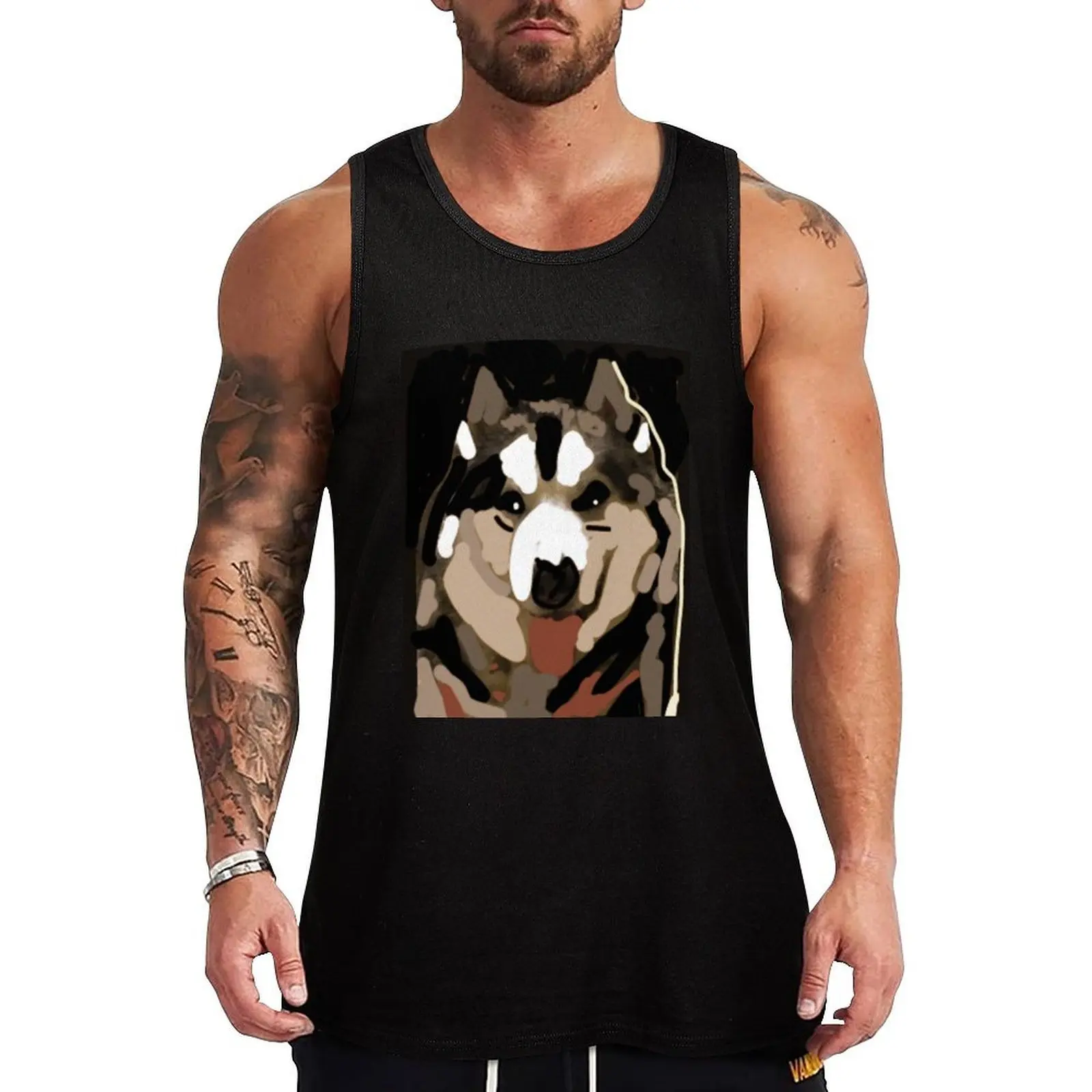 

Malamute Tank Top Lightweight Casual Tank Top Loose Summer Sleeveless