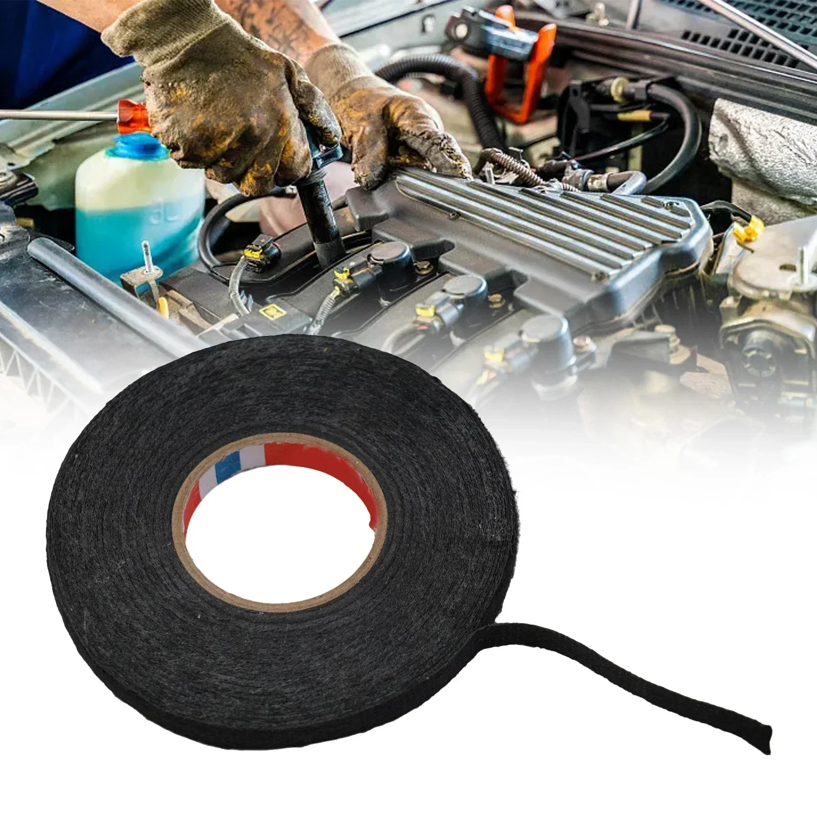 1pcs Electrical Insulating Tape Heat Resistant Harness Tape 9/19/25MM Car Cable Harness Wiring Loom Protection Waterproof Tape