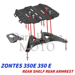 New Fit E350 Motorcycle Original Accessories Rear Rack Luggage Rack Bracket For ZONTES 350E 350 E