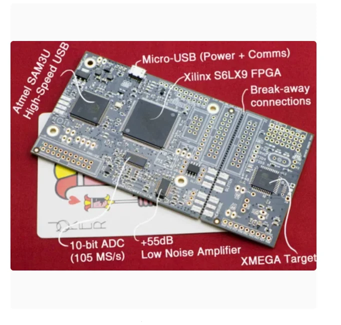 For Chipwhisperer-Lite SCA side channel analysis development board