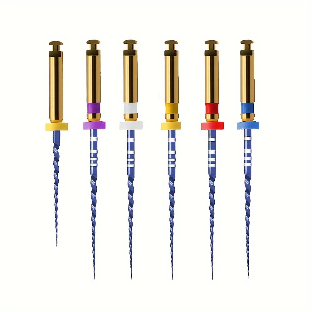 6pcs/Pack SX-F3 21mm/25mm Dental Files Root Canal Use Rotary Heat Activated Endodontic Files Rotating File Dentistry Instruments