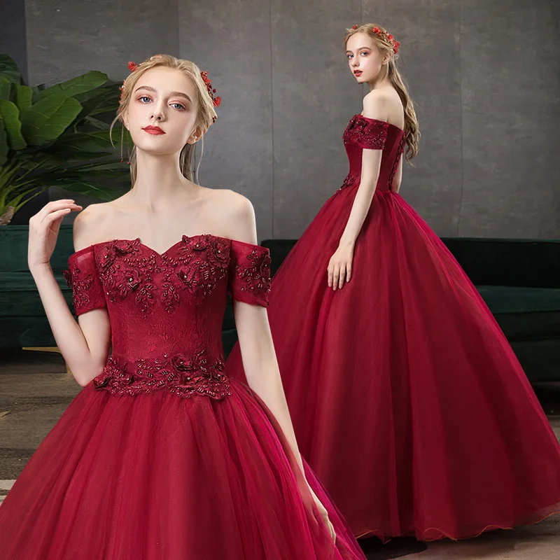 New Fashionable Strapless Vocal Art Exam, Beautiful Voice Performance, Fluffy Skirt, Stage Host, Annual Meeting, Evening Gown