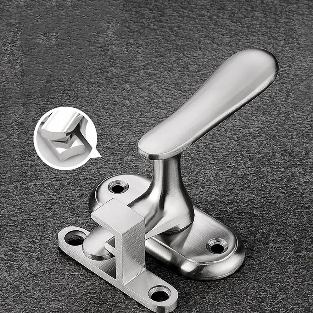 

1 Set 304 Stainless Steel Door Hasp Corrosion Resistant Durable Security Lock For Indoor Outdoor Thickened Multi Position Bolt