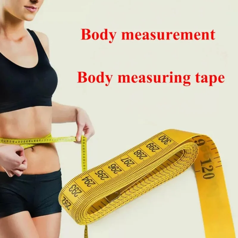 2 pcs Yellow Tape Measure Body Measuring Tape, Soft Measuring Tape for Body Weight Loss  Sewing Tailor Cloth Body Measurement,