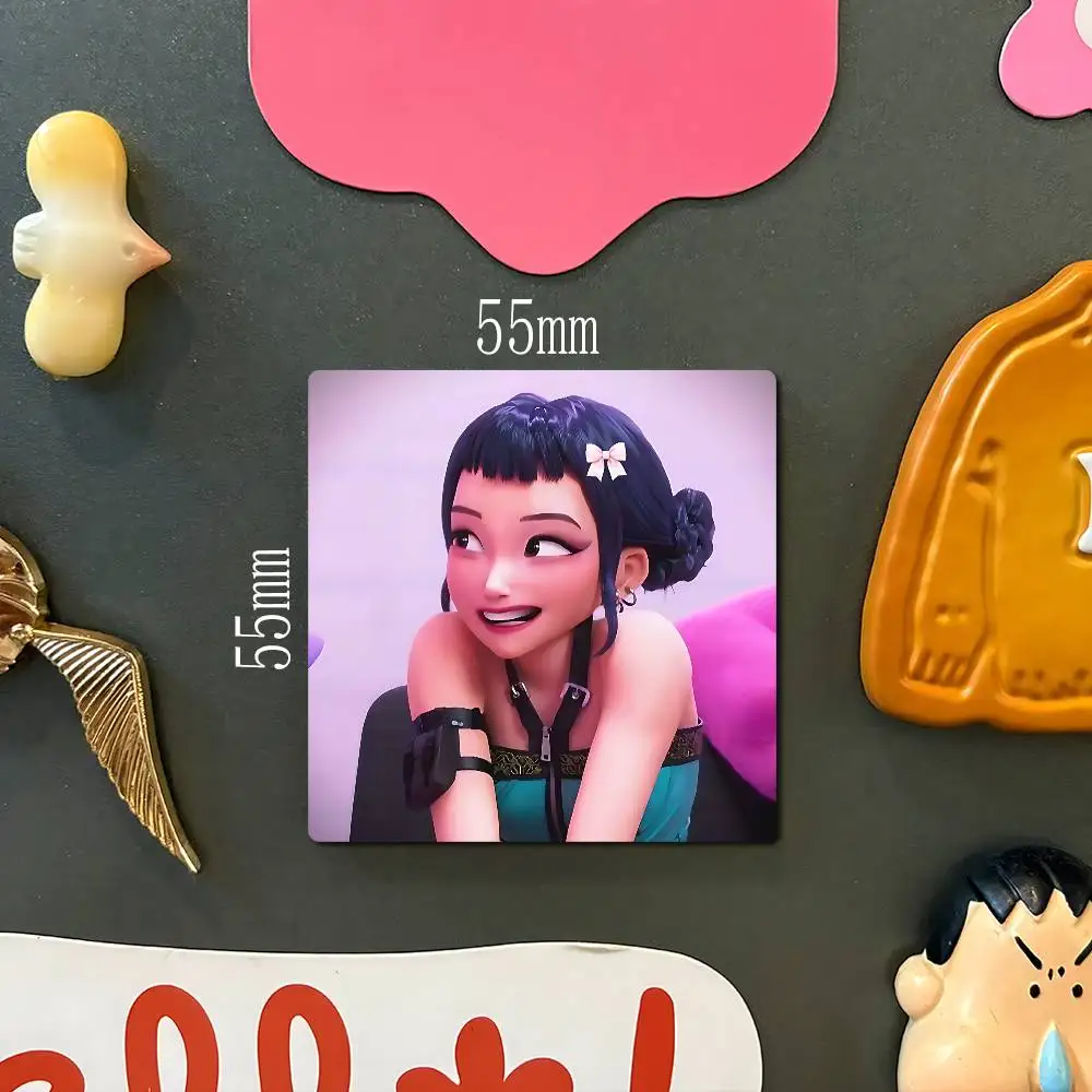 DemonS Hunters ZOEY-Y Photo Fridge Magnet Square Stickers Personalize Home Decor Souvenirs Gift