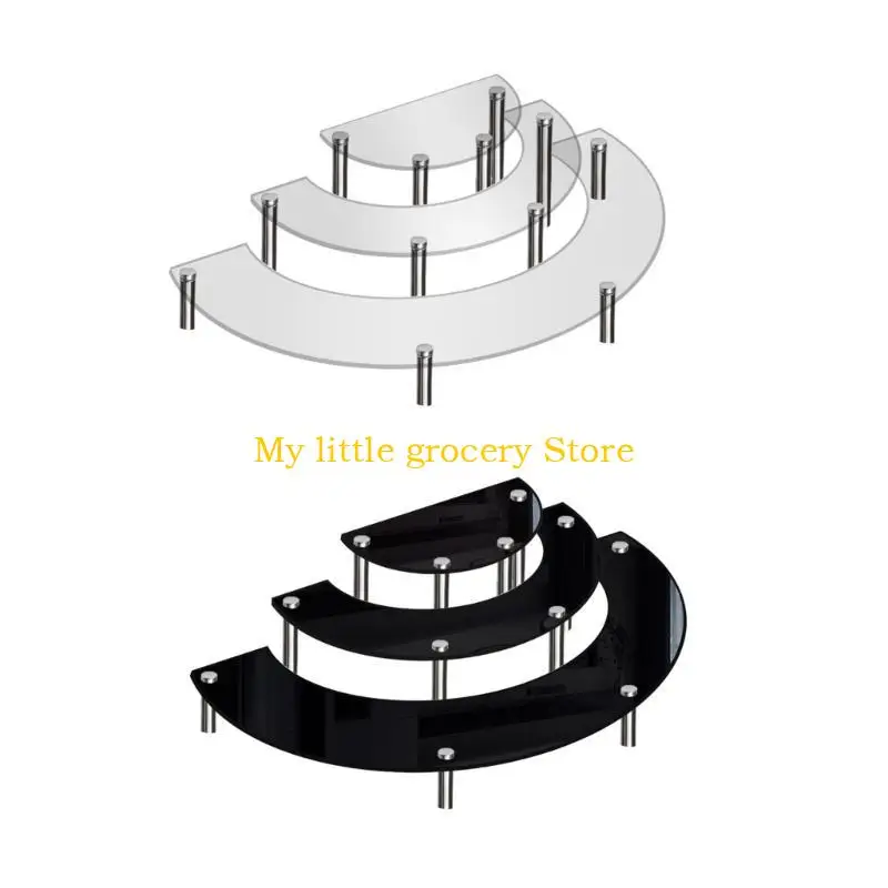 D5BD 3pcs/set Acrylic Cake Display Rack Multipurpose Show Stand Bracket Supplies for Wedding Birthday Festival Party Dessert
