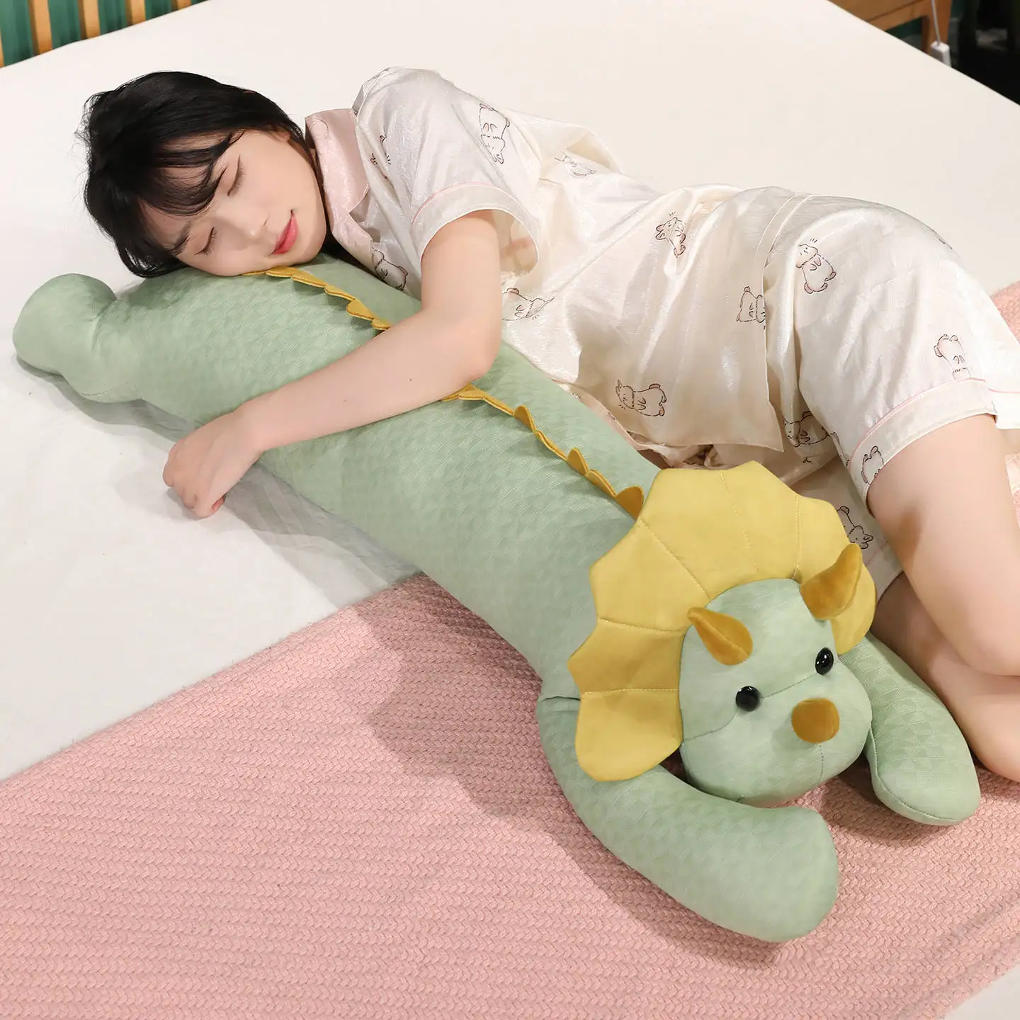 100 ซม.การ์ตูนสัตว์ไดโนเสาร์ตุ๊กตาPlushหมอนฤดูหนาวฤดูร้อนUnicorn Slothแมวสุนัขช้างPlushของเล่นตกแต่งบ้านWarm Hug