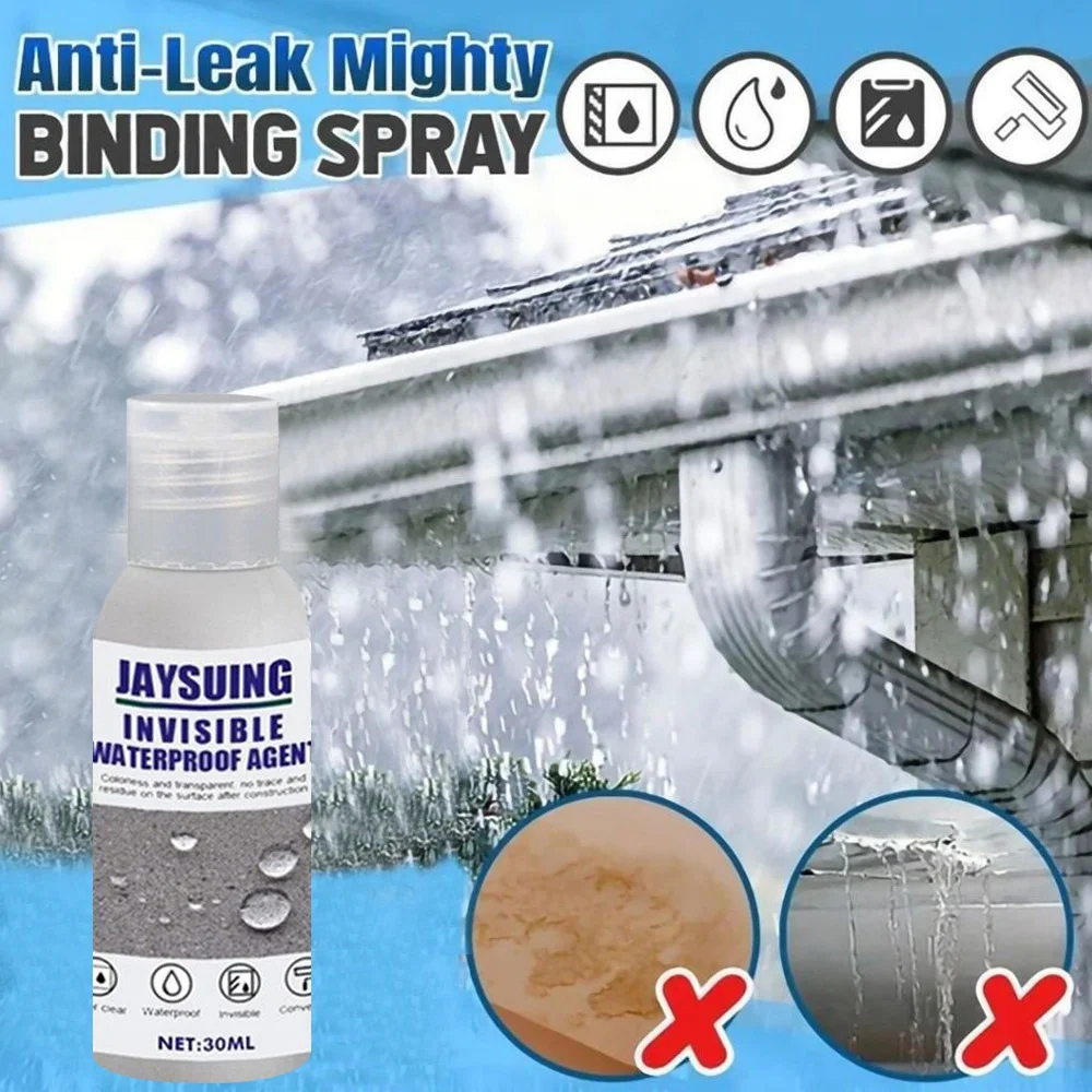 Jaysuing Invisible Waterproof Agent Super Strong Bonding Anti Leaking Sealant Invisible Waterproof Agent 30Ml E