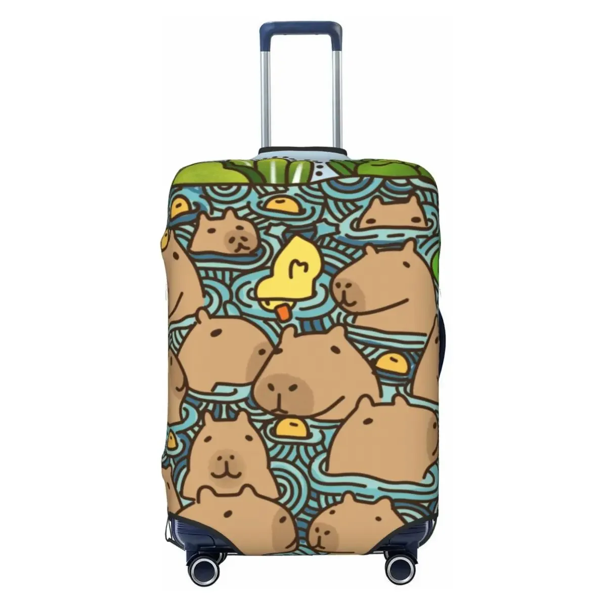 

Модный чехол для путешествий, чехол для чемодана с забавным принтом капибары, 18-32 дюйма, дорожные аксессуары, защитный чехол для багажа на тележке