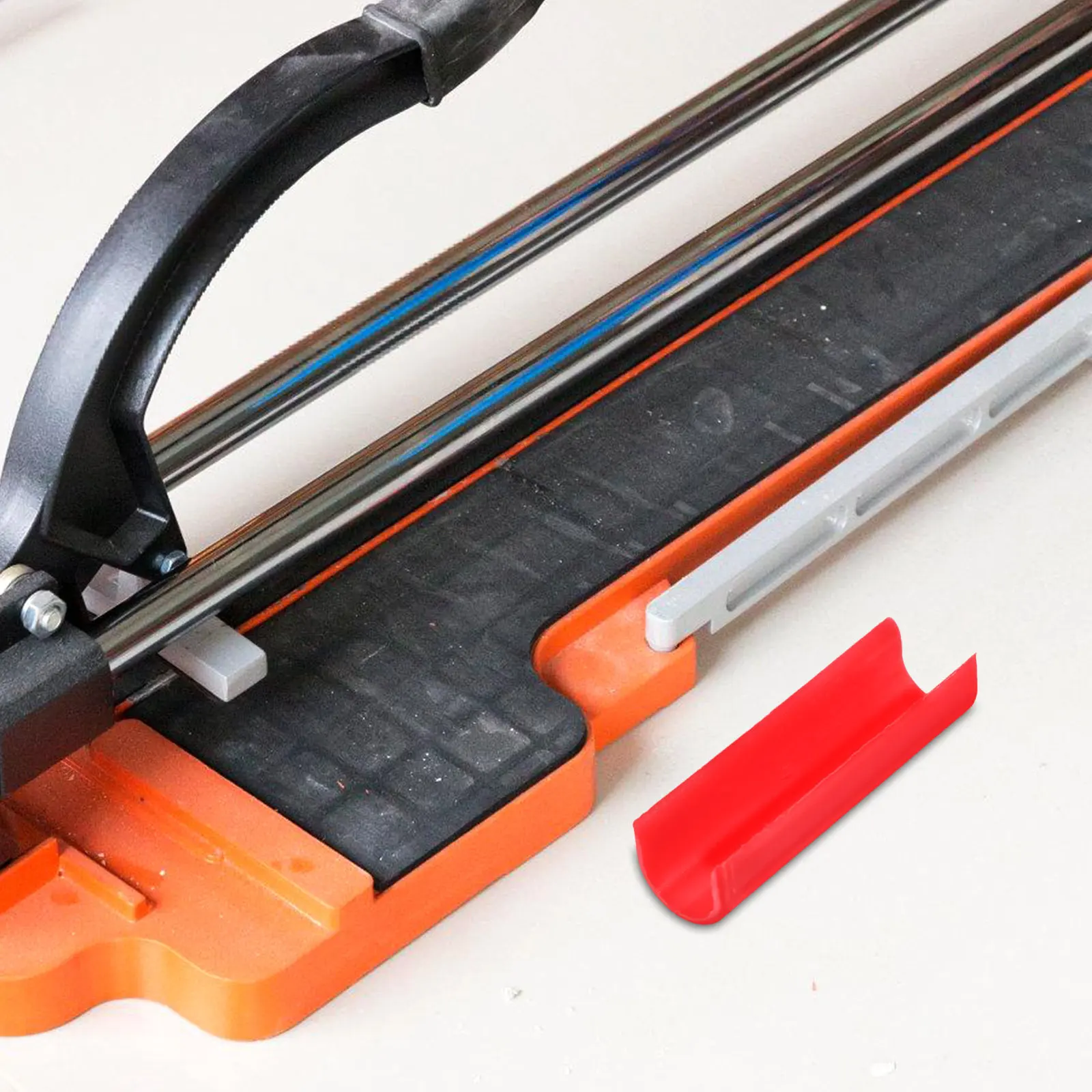50Pcs U-Shaped Protective Sleeve for Manual Tile Cutter Guide Positioning Pole Safety Guard Plastic Pusher Rod Locator Sleeve