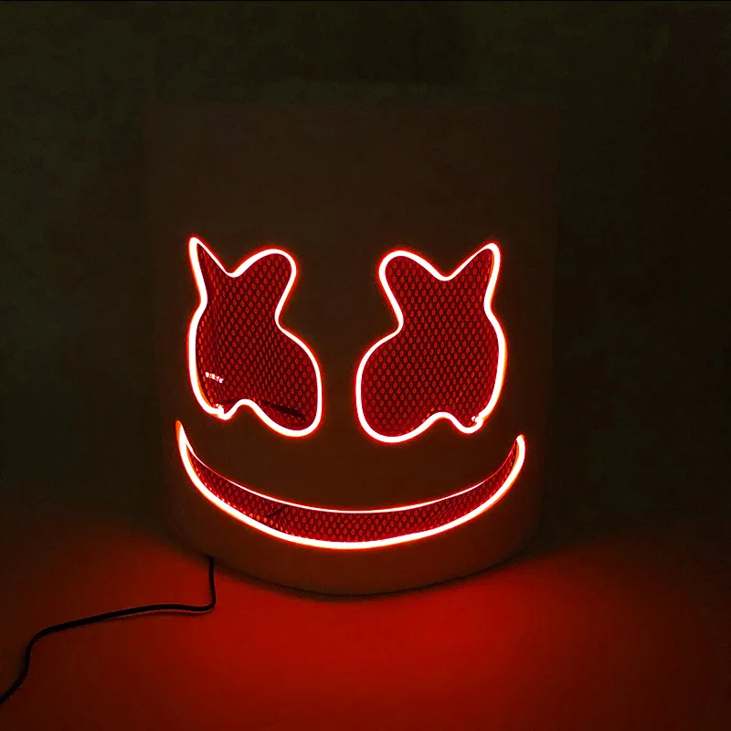 Hot Sale Luminous Head Cover Luminous DJ Marshmello Masks Glowing