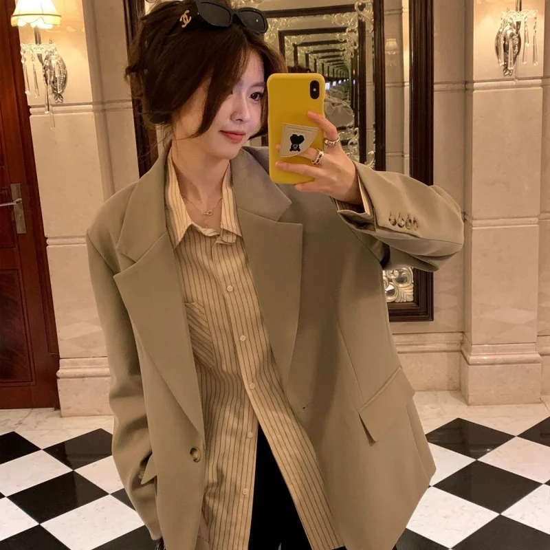 Ladies Tops and Blouses 2025 Striped Casual Shirt Female Loose Long Sleeve Tops Elegant Women's Social Blouse